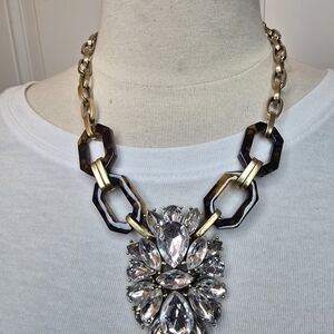 J. Crew Elegant Gold and Statement Necklace